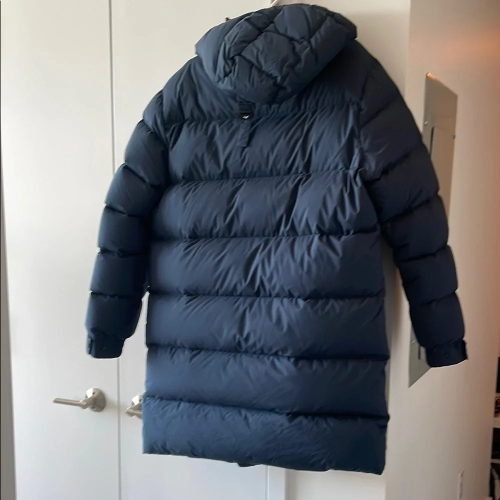 Triple FAT Goose Men's Navy Long Down Puffer Coat - Picture 4 of 4